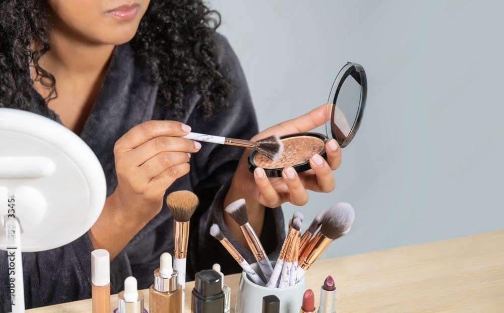 women makeup transformed